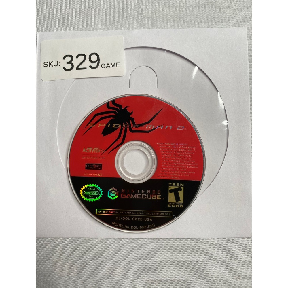 Spider-Man 2 Nintendo GameCube Game Disc Only